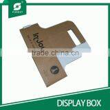 CUSTOM MADE PAPER BOARD DISPLAY BOX FOR PACKAGING TWO BOTTLE WINES WITH HANDLE thumbnail-5