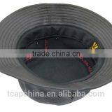 Custom Black Snake Leather Bucket Hat Wholesale thumbnail-4