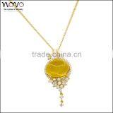 Wholesale stock plating gold brass good quality necklace design