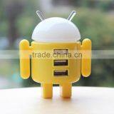 Cheap Funny Cute Robot 3 Ports Usb 2.0 Hub for Promotions