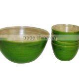 2014 Vietnam Eco-friendly Bamboo Product Green Eco-friendly Dinner Bowl