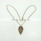 Wholesale Anti Gold Color Jewellery Meaningful Leaf Pendant Necklace thumbnail-3