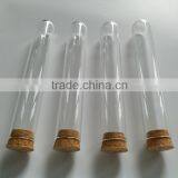 Round Bottom Design Custom Size Reserved Clear Glass Test Tube With Cork Lid thumbnail-5
