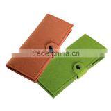 100% Wool Felt Wallet Bag Coin Purse Pouch With Card Holder thumbnail-1