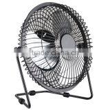 Portable 4" Inch Mini USB Metal Desk Fan for PC Laptop Notebook