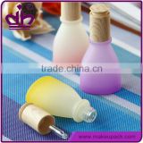 30ml colorful glass hair oil dropper bottle with press button