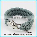 Factory Direct Sales Braided Adjustable Bowshackle Buckle Survival Paracord Bracelet thumbnail-5