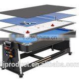 7' Factory Promotion 5 in 1 Multi Games Table. Poker Table, Table Tennis Table, Dinning Table, Air Hockey Table, Pool Table