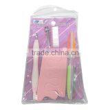 5pcs set of pedicure set, manicure set, nail care set, nail art set with PVC pouch/bag