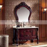 Hand Painted Rustic Bathroom Vanity Cabinet With Tops WTS1606