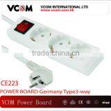 Power Board Germany Type 3 Way- Made in China