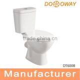 Washdown Ceramic Two Piece Bathroom Toilet Sanitaryware Two Piece Toilet DT6008