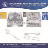 Zhejiang Huangyan OEM Cheap Custom high quality Disposable Transparent Multi-cavity Plastic Injection Cutlery fruit Fork Mould