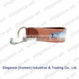 Hand Stitched Custom Needlepoint Keyring With Genuine Leather Tab thumbnail-1