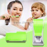 Cosylife Wall Mounted/Dustproof Kid'sToothpaste Dispenser Toothbrush Holder Toothpaste Squeezer 5 Toothbrush Holders With Cover thumbnail-6
