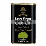 Premium Quality Organic Extra Virgin Olive Oil. Organic Olive Oil. 100% Extra Virgin Olive Oil. 1st Cold Press. 3 L Metallic Tin thumbnail-3