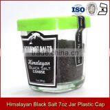 Gourmet Salt Gift Sets Packing Himalayan Black Salt 7oz 198g Glass Jar With Plastic Cap 6 Colors Available thumbnail-1