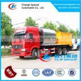 8cbm Bitument Asphalt Tank and 12cbm Gravel Bucket Synchronous Chip Sealer,asphalt Mixer Truck thumbnail-2