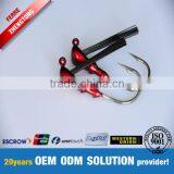 Red 3/8 OZ Tungsten Flipping Jig Head With 4/0 Hook thumbnail-1