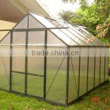 New Inventions-- Dark Gary Alminum Frame Polycarbonate Green House HX65120-1 Series thumbnail-1