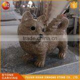 High Quality Cute Marble Sleep Stone Dog Carving thumbnail-1