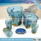 Ocean World Square Transparent Bath Accessories Sets thumbnail-1