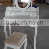 White Dressing Table With Swing Mirror Bedroom Furniture Shabby Vintage Style thumbnail-2