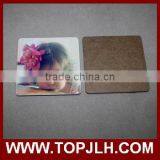 Promotional Customized Heat Transfer Printing MDF Cork Coaster 9*9cm thumbnail-2