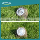Hot sale outdoor garden lawn decorative small led solar stone resin lamp