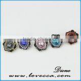DIY Custom Snap Charm Wholesale Crystal Snap Button Jewelry thumbnail-3