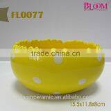 Indoor Egg Shaped Ceramic Flower Pot thumbnail-6