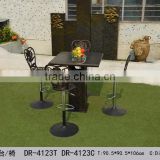 new design outdoor cast aluminium bar furniture outdoor hotel outdoor bar set