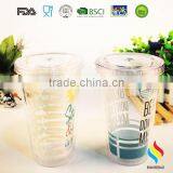 LFGB Passed PS 450ml Plastic Tumbler Cups With OEM LOGO thumbnail-4