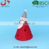 New Design Christmas Decoration With LED Non-woven Fabric Santa Claus Doll thumbnail-2