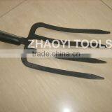 1003105 High Quality Flat Tines Forging Pitchfork Spade Fork
