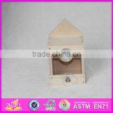 2016 New Fashion Funny Children Wooden Bird House W03B049 thumbnail-5
