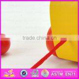 2015 Beautiful Design Animal Wooden Pull Toy,Children Pulling Along Toy Pull Line Toy,Cheap Baby Wooden Toy Pull Cart W05B094 thumbnail-5