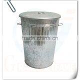 Household Decor Big Galvanized Bucket With Lid thumbnail-2