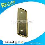 Factory Lower Price Retangle-shaped Golden Plating Super Quality Metal Badge thumbnail-1