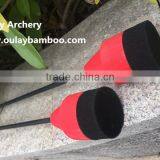 Red Foam Tipped 500sp*30inch Hybrid Carbon Arrows thumbnail-3