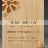 Low MOQ Bamboo Laser Engraved Save the Date Card thumbnail-2