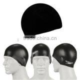 Wrinkle Free Silicone Swim Cap , Ear Proction 100% Silicone Swim Cap Waterproof Long Hair thumbnail-6