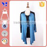 Lace Long Sleeve Open Drape Women's Basic Rayon Span Cardigan Sweater thumbnail-2