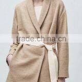 High Quality Ladies Side Pocket Long Sleeve Cheap Warm Cotton Coat thumbnail-3