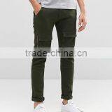 Best Price Custom Guangzhou Manufacturer OEM 98% Cotton 2% Elastane Breathable Functional Pockets Green Men's Cargo Casual Pants thumbnail-1