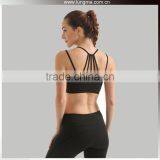 3D Printed Bamboo Lycra Sexy Hooded Sports Compression Gym Fitness Bra thumbnail-3