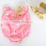 Baby Rompers Wholesale Baby Clothes,gold Polk Baby Rompers,baby Wear thumbnail-3