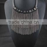 Baroque Style Metal Chain Tassel Ethnic Necklace Jewelry for Women thumbnail-3
