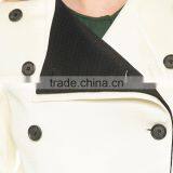 HAODUOYI Women White Color Block Button Front Asymmetrical Blazer thumbnail-2