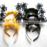 Fashion Spider Feather Plastic Hair Clips Cheap Handmade Feather Hair Jewelry for 2016 Promotion Party Favor Products thumbnail-1